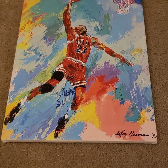 Leroy Neiman Micheal Jordan Bulls Canvas Print - Picture 3 of 5